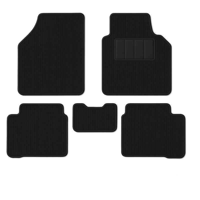Autorepute All Vehicle Fit Black Fabric Car Floor Mats – More Than 80% Floor Coverage