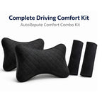 AutoRepute Complete Comfort Kit – 1 Neck Pillows + 2 Seatbelt Cushions