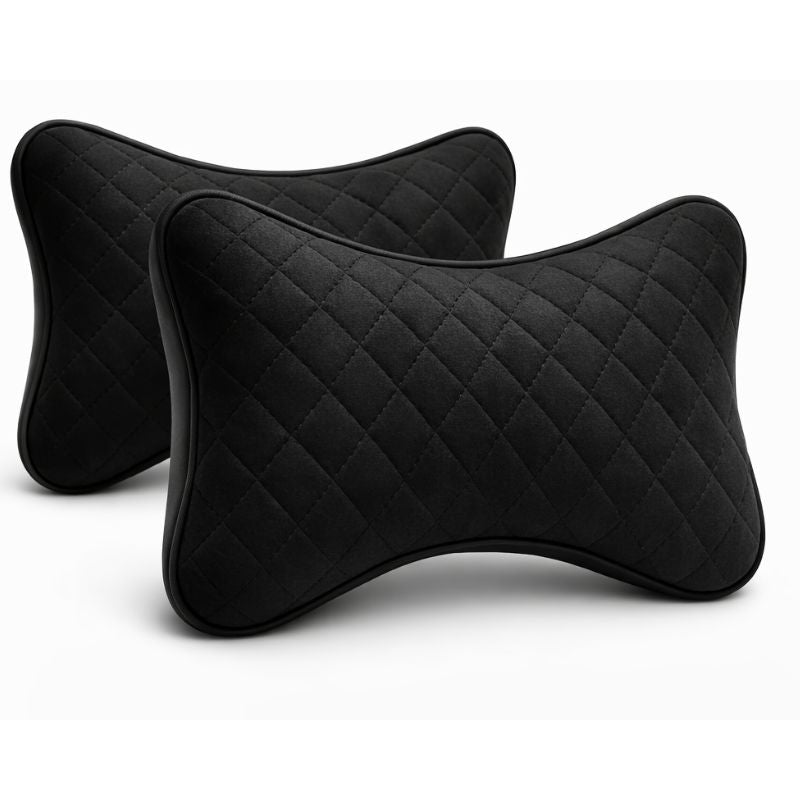 Autorepute Premium Memory Foam Car Neck Pillow – Ergonomic Headrest Cushion for Comfortable Driving (Universal Fit)