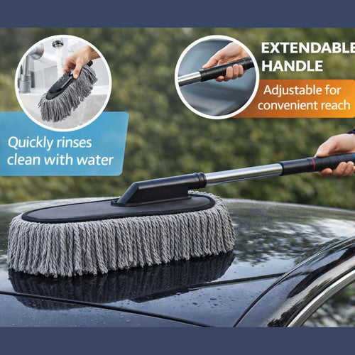 AutoRepute Ultimate Car Cleaning Kit – Microfiber Cloth, Glove, Duster & Car Trash Bin | Complete Interior & Exterior Cleaning Set