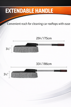 Autorepute Extendable Microfiber Car Wash Brush with Soft Microfiber Head – Adjustable Handle for Easy Car Cleaning