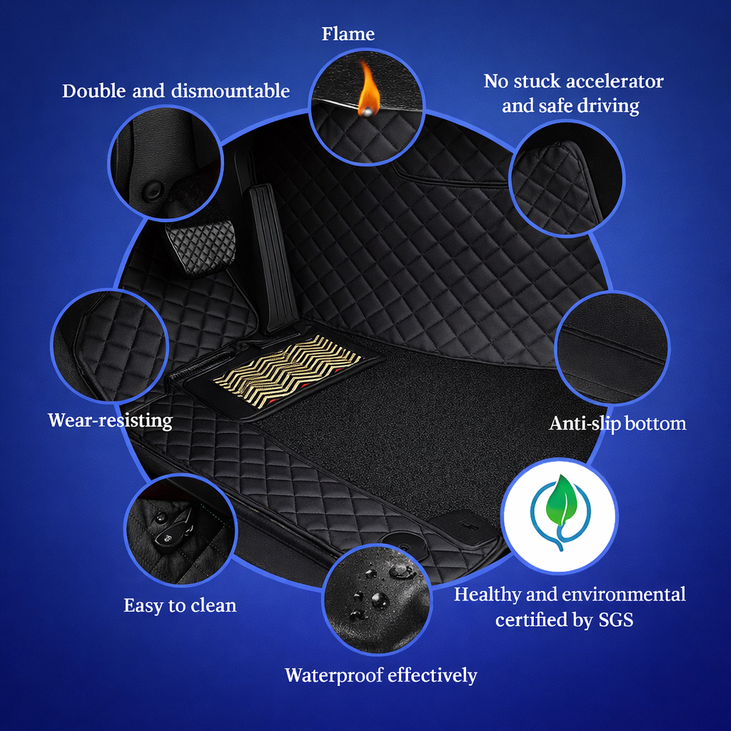 AutoRepute Signature 9D Luxury Car Mats – Precision Fit for Renault (Kiger, Triber, Duster, Kwid & Capture, Choose Your Car Model)