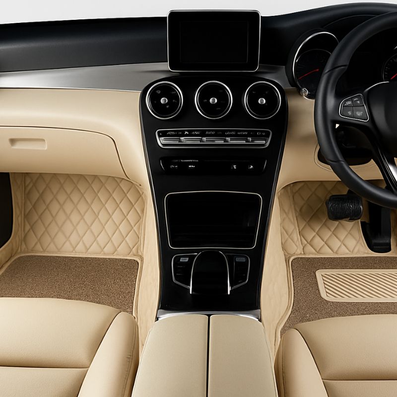 AutoRepute Signature 7D Luxury Car Mats – Precision Fit for Maruti Suzuki Baleno, Fronx, Brezza, Swift, Dzire, Grand Vitara, WagonR, Victoris & more choose your car model