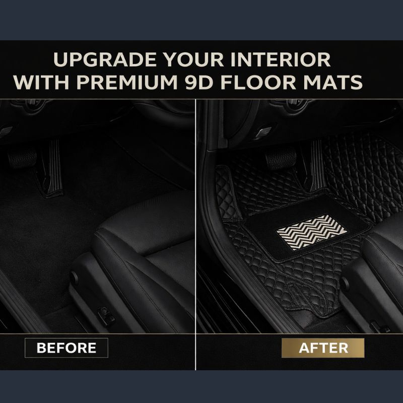 AutoRepute Signature 9D Luxury Car Mats – Precision Fit for Maruti Suzuki Baleno, Fronx, Brezza, Swift, Dzire, Grand Vitara, WagonR, Victoris & more choose your car model