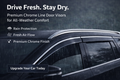 AutoRepute Chrome Line Door Visors – Premium Look | Unbreakable | Rain & UV Protection | Keeps Interior Cool for Hyundai (Venue , Creta, Verna, Exter, Alcazar, grand i10, Aura & more , choose your car model)