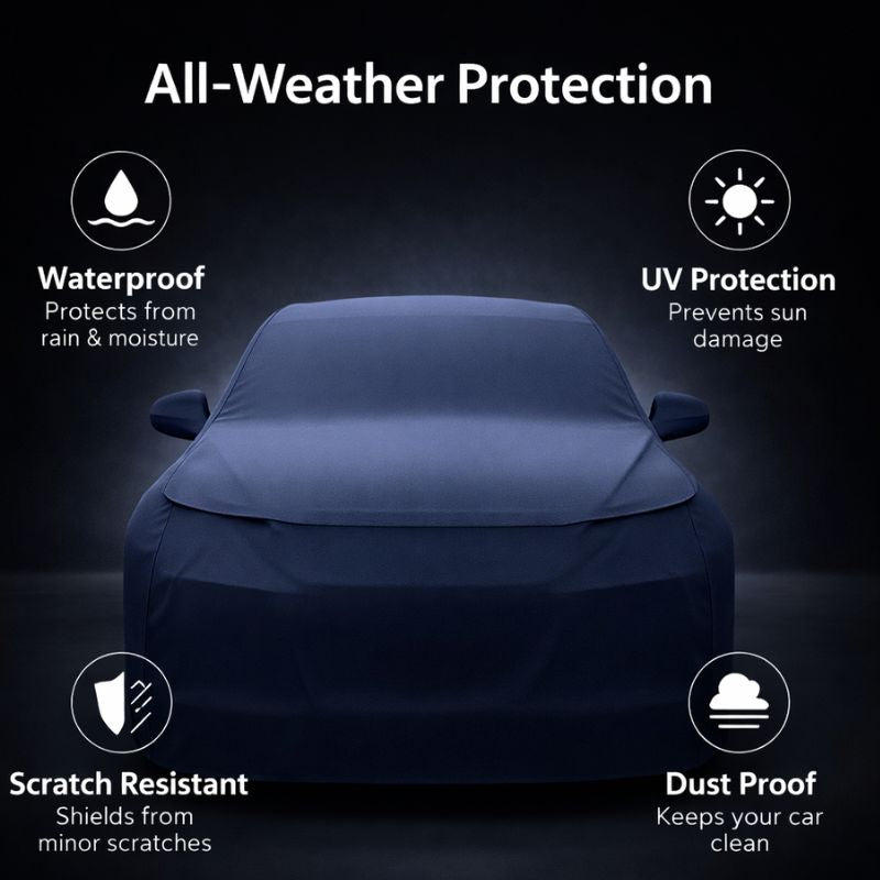 Autorepute All-Weather Car Body Cover – Water, Scratch & UV Protection (Fabric Options Available)  For Mahindra ( Xuv7xo, Xuv700, Be6, Xev9e, Xuv3xo, Scorpio N, Thar, Thar Roxx, Xuv300 & More, Choose Your Car Model)