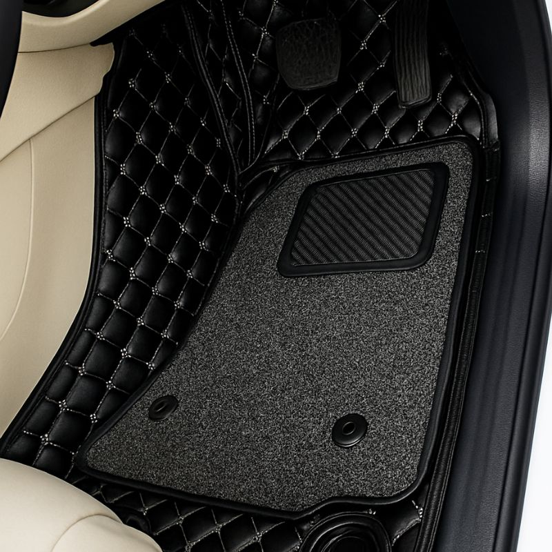 AutoRepute Signature 7D Luxury Car Mats – Precision Fit for Maruti Suzuki Baleno, Fronx, Brezza, Swift, Dzire, Grand Vitara, WagonR, Victoris & more choose your car model
