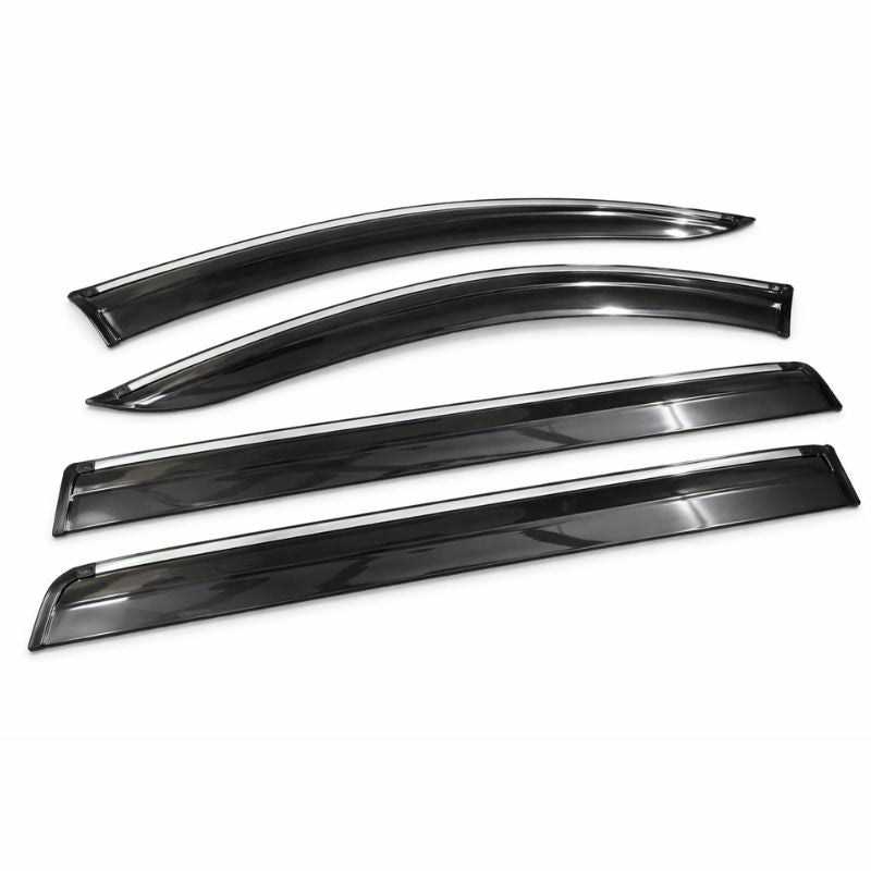 AutoRepute Chrome Line Door Visors – Premium Look | Unbreakable | Rain & UV Protection | Keeps Interior Cool  for Maruti Suzuki Cars (Baleno, Fronx, Brezza, Swift, Dzire, Grand Vitara, WagonR, Victoris & more choose your car model