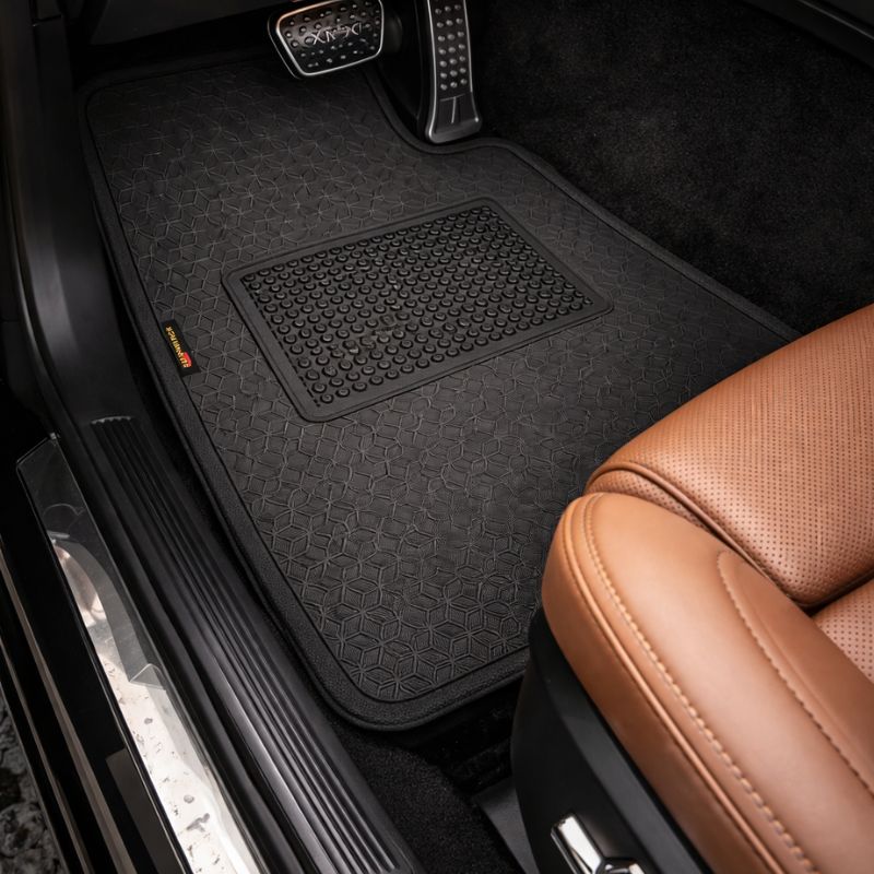 Autorepute All Vehicle Fit Premium Tray Car Mats – More Than 80% Floor Coverage