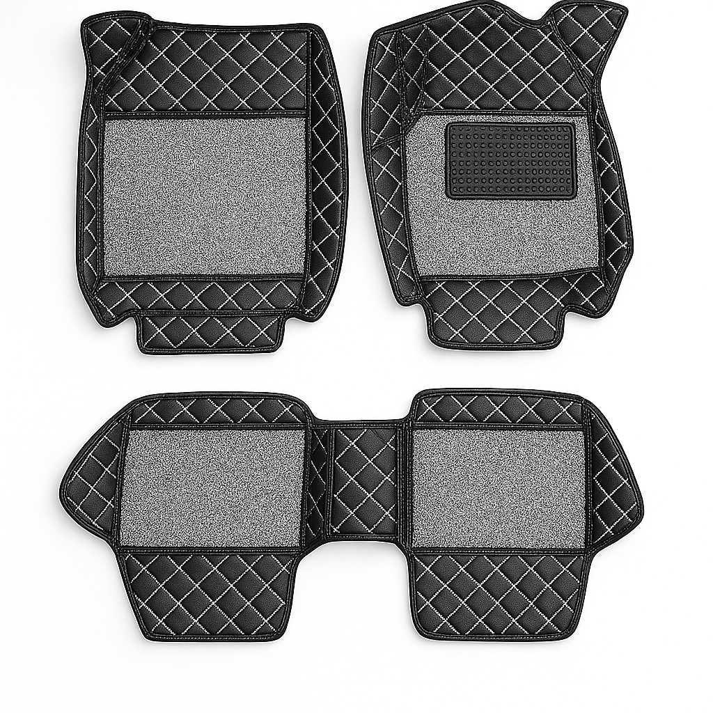 AutoRepute Signature 7D Luxury Car Mats – Precision Fit for Skoda ( Kushaq, Kylaq, Slavia, Kodiaq, Octavia and Superb, Choose Your Car Model)