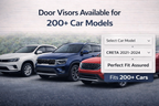 AutoRepute Chrome Line Door Visors – Premium Look | Unbreakable | Rain & UV Protection | Keeps Interior Cool for Hyundai (Venue , Creta, Verna, Exter, Alcazar, grand i10, Aura & more , choose your car model)