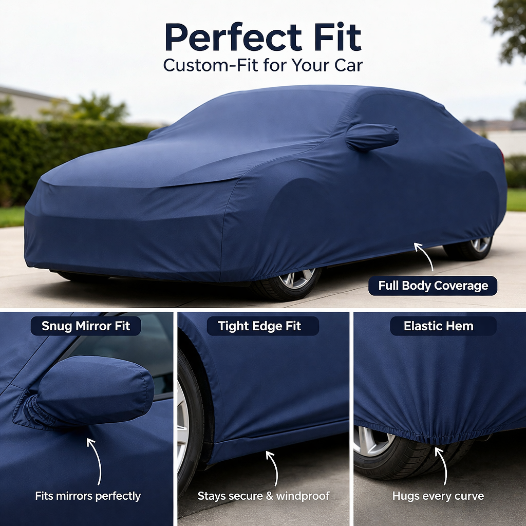Autorepute All-Weather Car Body Cover – Water, Scratch & UV Protection (Fabric Options Available)  For Volkswagen (Virtus, Taigun, Polo, Vento, Jetta, Passat, Ameo & More, Choose Your Car Model)