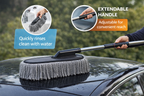 Autorepute Extendable Microfiber Car Wash Brush with Soft Microfiber Head – Adjustable Handle for Easy Car Cleaning