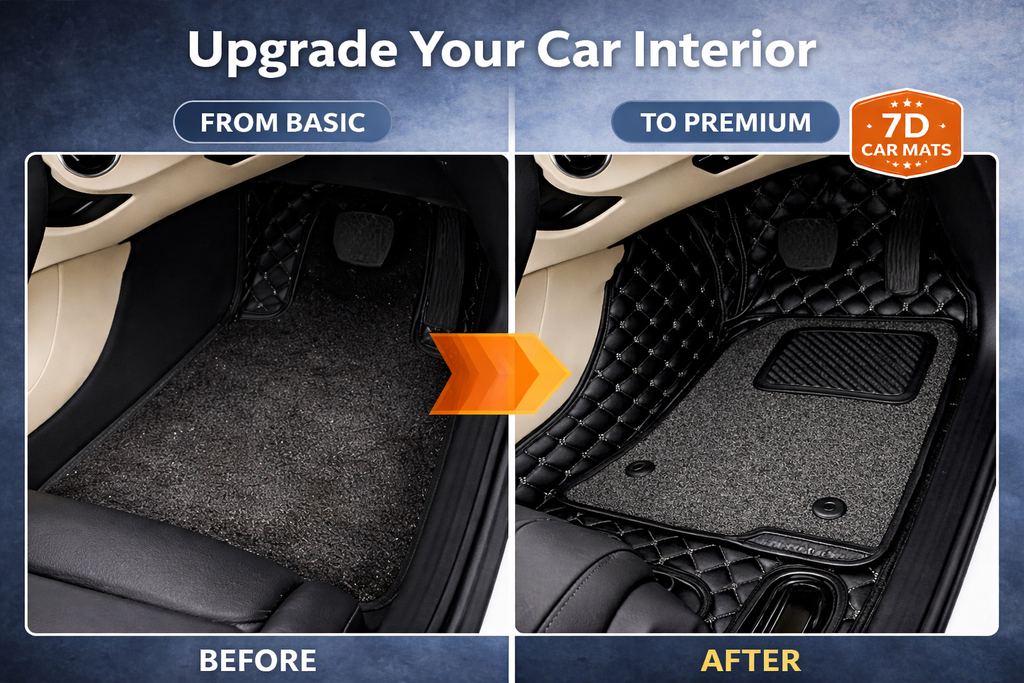 AutoRepute Signature 7D Luxury Car Mats – Precision Fit for Skoda ( Kushaq, Kylaq, Slavia, Kodiaq, Octavia and Superb, Choose Your Car Model)