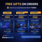 Autorepute All Vehicle Fit Designer Black Rubber Car Mats – More Than 80% Floor Coverage