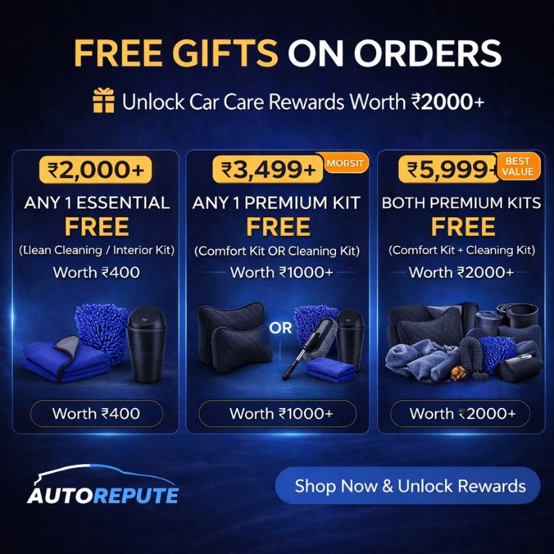 Autorepute All Vehicle Fit Designer Black Rubber Car Mats – More Than 80% Floor Coverage