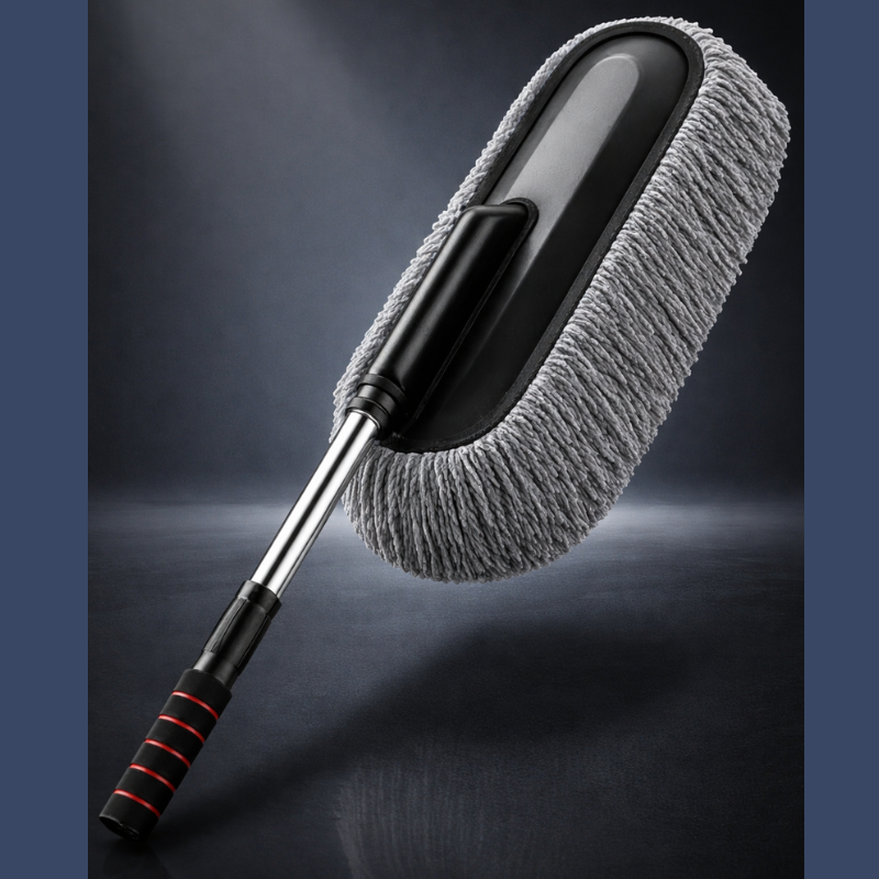 Autorepute Extendable Microfiber Car Wash Brush with Soft Microfiber Head – Adjustable Handle for Easy Car Cleaning