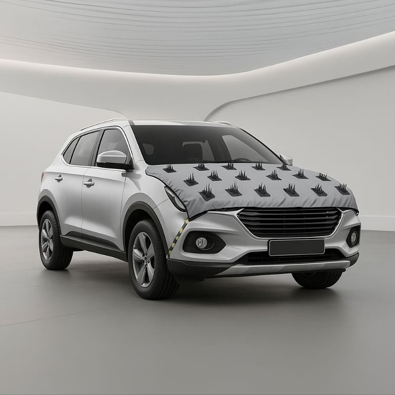 Autorepute Car Bonnet Spike Protector Cover – Animal Deterrent Car Hood Protection Mat with Spike Barriers | Prevents Cats, Dogs & Birds from Sitting on Car Bonnet | Easy Install Universal Fit