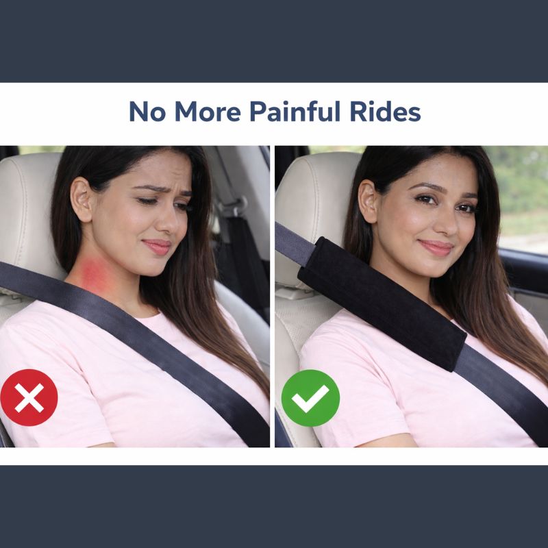 AutoRepute Soft Seat Belt Shoulder Cushion Pads – Ultimate Comfort for Every Drive ( Pack of 2)